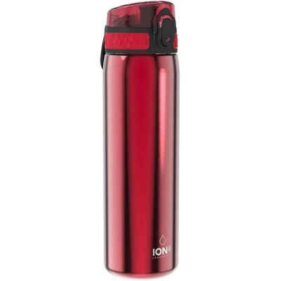 Ion8 Rote Auslaufsichere Edelstahl-Wasserflasche - 600ml Ion8 Rote Auslaufsichere Edelstahl-Wasserflasche - 600ml