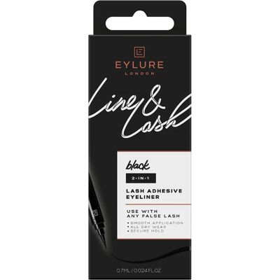 Eylure Marke Modell - 2-in-1 Wimpernkleber & Eyeliner Eylure Marke Modell - 2-in-1 Wimpernkleber & Eyeliner