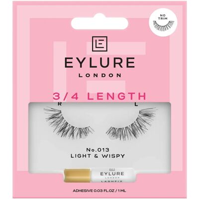 Eylure 3/4 Length Lashes Natural Accent - False Lashes with Adhesive Eylure 3/4 Length Lashes Natural Accent - False Lashes with Adhesive