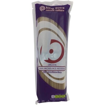 Fideos de arroz integral orgánico sin gluten - 250 g - KING SOBA Fideos de arroz integral orgánico sin gluten - 250 g - KING SOBA