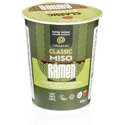 King Soba Ramen Miso Orgánico 85 g - Sopa Japonesa Sin Gluten King Soba Ramen Miso Orgánico 85 g - Sopa Japonesa Sin Gluten