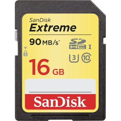 SanDisk 16GB Extreme SDHC U3/Class 10 - SDHC Memory Card SanDisk 16GB Extreme SDHC U3/Class 10 - SDHC Memory Card