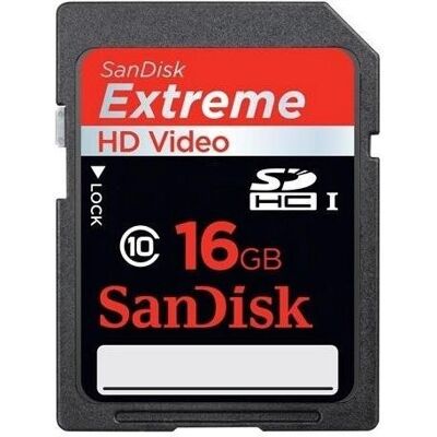 SanDisk 16GB Extreme U3 SDHC Memory Card - Memory Card SanDisk 16GB Extreme U3 SDHC Memory Card - Memory Card