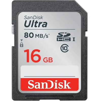 SanDisk Ultra 16 GB Scheda di memoria SDHC UHS-I Classe 10 SanDisk Ultra 16 GB Scheda di memoria SDHC UHS-I Classe 10