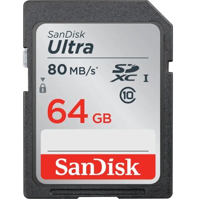 SanDisk Ultra SD Class 10 UHS I (SDSDUNC-GN6IN) - SDXC 64GB (SDSDUNC-064G-GN6IN) SanDisk Ultra SD Class 10 UHS I (SDSDUNC-GN6IN) - SDXC 64GB (SDSDUNC-064G-GN6IN)