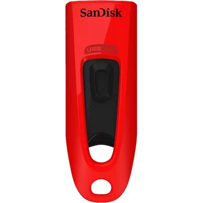 SanDisk Ultra USB 3.0 Flash Drive 64GB Red - USB Type-A 3.2 Gen 1 SanDisk Ultra USB 3.0 Flash Drive 64GB Red - USB Type-A 3.2 Gen 1