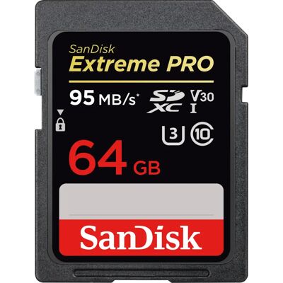 SanDisk Extreme Pro 64 GB SDXC UHS-I Class 10 - Karta pamięci SanDisk Extreme Pro 64 GB SDXC UHS-I Class 10 - Karta pamięci