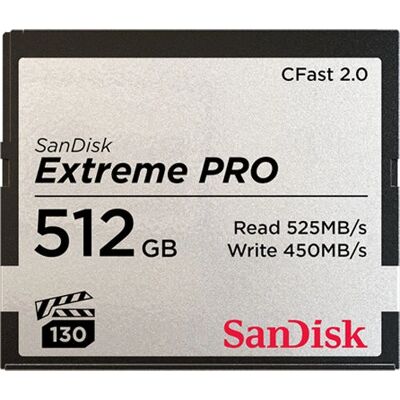 SanDisk Extreme Pro CFast 2.0 - 512GB (SDCFSP-512G) SanDisk Extreme Pro CFast 2.0 - 512GB (SDCFSP-512G)
