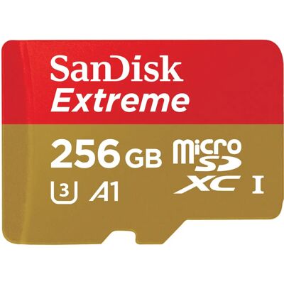 SanDisk Extreme 256 GB MicroSDXC UHS-I Class 10 - Muistikortti SanDisk Extreme 256 GB MicroSDXC UHS-I Class 10 - Muistikortti
