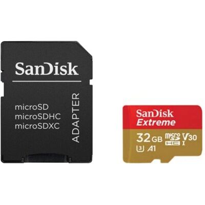 SanDisk 32GB Extreme microSDHC UHS-I - Memory Card SanDisk 32GB Extreme microSDHC UHS-I - Memory Card