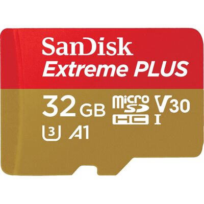 SanDisk Extreme Plus 32 GB MicroSDHC UHS-I - Paměťová karta SanDisk Extreme Plus 32 GB MicroSDHC UHS-I - Paměťová karta
