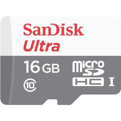 Carte mémoire SanDisk Ultra MicroSDHC 16GB UHS-I Classe 10 - Publicité Carte mémoire SanDisk Ultra MicroSDHC 16GB UHS-I Classe 10 - Publicité