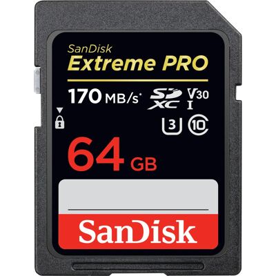 SanDisk Extreme PRO 64GB SDXC UHS-I Class 10 - Memory Card SanDisk Extreme PRO 64GB SDXC UHS-I Class 10 - Memory Card
