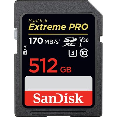 SanDisk Extreme PRO 512GB SDXC UHS-I Class 10 SanDisk Extreme PRO 512GB SDXC UHS-I Class 10