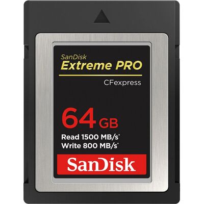 SanDisk Extreme Pro CFexpress - 64GB - Publicité SanDisk Extreme Pro CFexpress - 64GB - Publicité