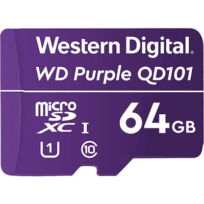 Western Digital Purple SC QD101 microSD - microSDXC 64GB Western Digital Purple SC QD101 microSD - microSDXC 64GB