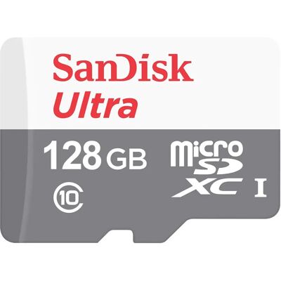 SanDisk Ultra 128 GB MicroSDXC Klasa 10 - Karta pamięci SanDisk Ultra 128 GB MicroSDXC Klasa 10 - Karta pamięci