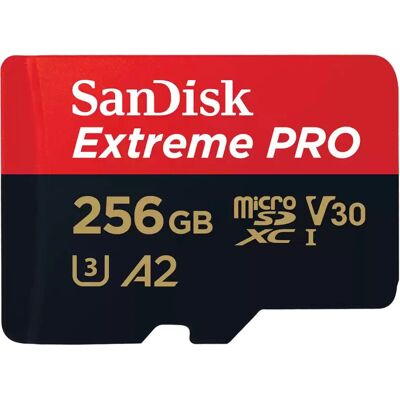 SanDisk Extreme PRO A2 200 MB/s microSD - microSDXC 256GB SanDisk Extreme PRO A2 200 MB/s microSD - microSDXC 256GB