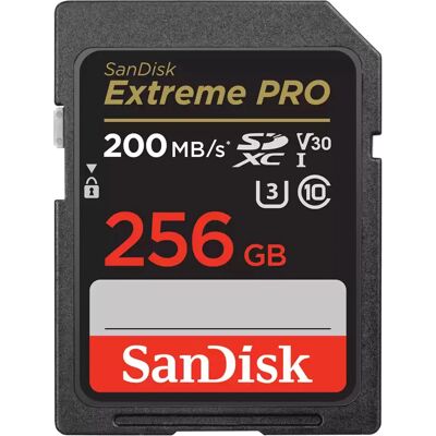 SanDisk Extreme PRO UHS-I V30 200 MB/s SD - SDXC 256GB SanDisk Extreme PRO UHS-I V30 200 MB/s SD - SDXC 256GB