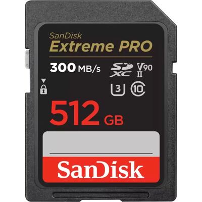 SanDisk Extreme PRO UHS-II U3 V90 SD - 512GB SanDisk Extreme PRO UHS-II U3 V90 SD - 512GB