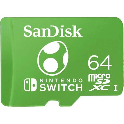 SanDisk microSDXC dla Nintendo Switch (2018) - 64GB Yoshi Edition SanDisk microSDXC dla Nintendo Switch (2018) - 64GB Yoshi Edition
