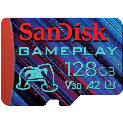SanDisk GamePlay V30 A2 MicroSDXC - 128GB SanDisk GamePlay V30 A2 MicroSDXC - 128GB