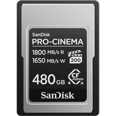 SanDisk PRO-CINEMA CFexpress Typ A Karte - 480GB SanDisk PRO-CINEMA CFexpress Typ A Karte - 480GB