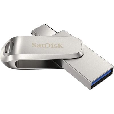 SanDisk Ultra Dual Drive Luxe 2TB USB 3.2 Type-A/C Ezüst - USB Flash Drive SanDisk Ultra Dual Drive Luxe 2TB USB 3.2 Type-A/C Ezüst - USB Flash Drive