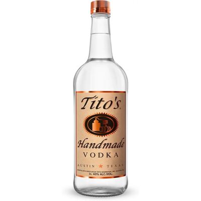 Vodka Artisanale Tito's 40% - 1l - Publicité Vodka Artisanale Tito's 40% - 1l - Publicité