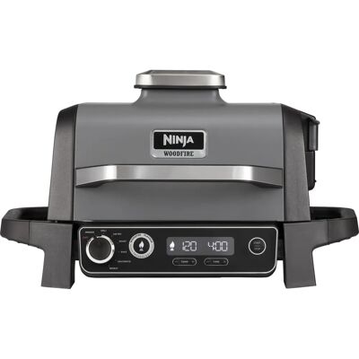 Ninja OG701UK Woodfire Electric BBQ Grill & Smoker - Outdoor, Grey Ninja OG701UK Woodfire Electric BBQ Grill & Smoker - Outdoor, Grey
