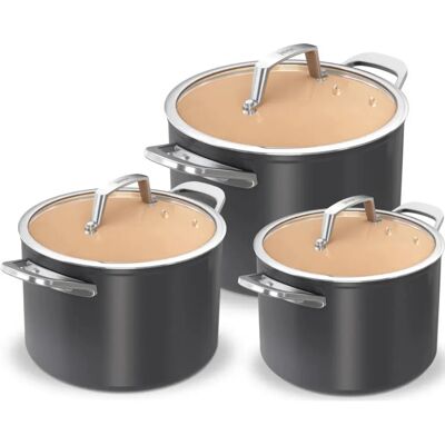 Ninja CW93000DE Keramik-Topfset, 3-teilig Ninja CW93000DE Keramik-Topfset, 3-teilig