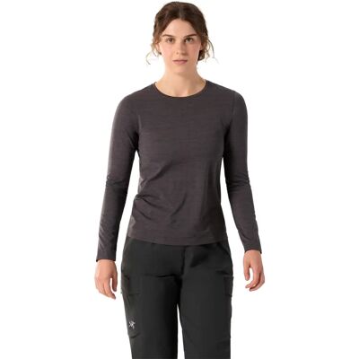 Arc'teryx Taema Crew LS Dame Svart Heather - Langermet T-skjorte Arc'teryx Taema Crew LS Dame Svart Heather - Langermet T-skjorte