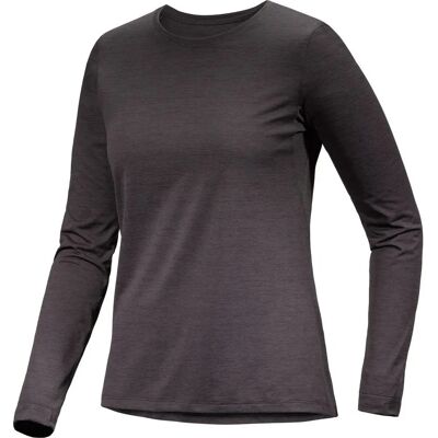 Arc'teryx Taema Crew LS W Svart Heather - Langermet skjorte Arc'teryx Taema Crew LS W Svart Heather - Langermet skjorte