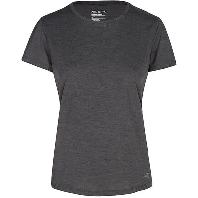 Arc'teryx Kvinne Taema Crew SS - Svart Heather - T-Skjorte Arc'teryx Kvinne Taema Crew SS - Svart Heather - T-Skjorte