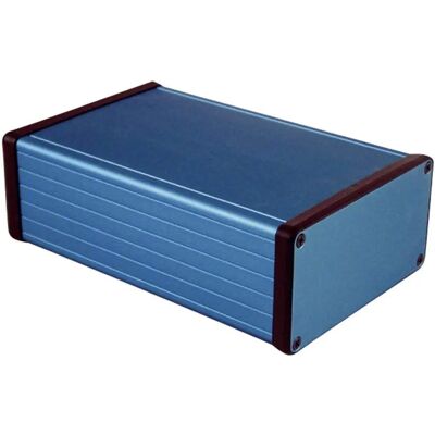 Uitgerolde aluminium behuizing Hammond 1455N1601BU - 163 x 103 x 53mm - Blauw Uitgerolde aluminium behuizing Hammond 1455N1601BU - 163 x 103 x 53mm - Blauw