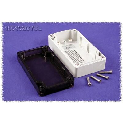 Hammond 1554C2GYSL Watertight Polycarbonate Enclosure - Gray Hammond 1554C2GYSL Watertight Polycarbonate Enclosure - Gray