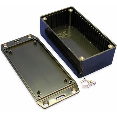 Hammond 1591CFLBK Enclosure - Flame Retardant Plastic, IP54, Black Hammond 1591CFLBK Enclosure - Flame Retardant Plastic, IP54, Black