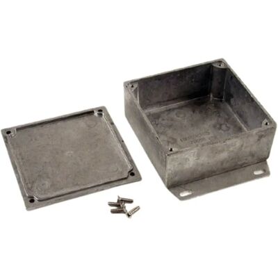 Hammond 1590YFLBK Aluminium Enclosure - IP54 Protection Hammond 1590YFLBK Aluminium Enclosure - IP54 Protection