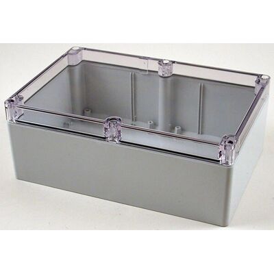 Hammond 1554VA2GYCL Watertight PC Enclosure Clear Lid - Enclosure Hammond 1554VA2GYCL Watertight PC Enclosure Clear Lid - Enclosure