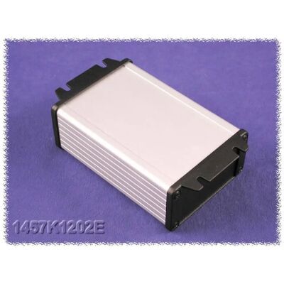 Hammond 1457L1602EBK Extruded Enclosure - RFI Flanged - 160x104x32mm Hammond 1457L1602EBK Extruded Enclosure - RFI Flanged - 160x104x32mm