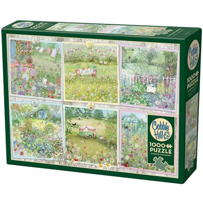 Cobble Hill Cottage Gardens - Puzzle de 1000 pièces - Publicité Cobble Hill Cottage Gardens - Puzzle de 1000 pièces - Publicité