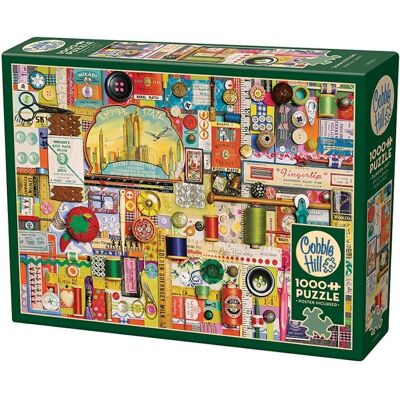 Puzzle Sewing Notions 1000 pièces - Puzzle - Publicité Puzzle Sewing Notions 1000 pièces - Puzzle - Publicité