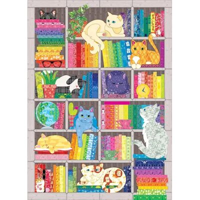 Puzzle Cobble Hill Chat Arc-en-ciel - 1000 Pièces - Publicité Puzzle Cobble Hill Chat Arc-en-ciel - 1000 Pièces - Publicité