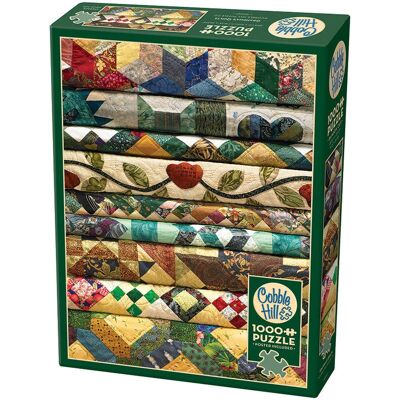 Cobble Hill - Grandma's Quilts - 1000 pcs - Puzzle - Jigsaw puzzle - Publicité Cobble Hill - Grandma's Quilts - 1000 pcs - Puzzle - Jigsaw puzzle - Publicité