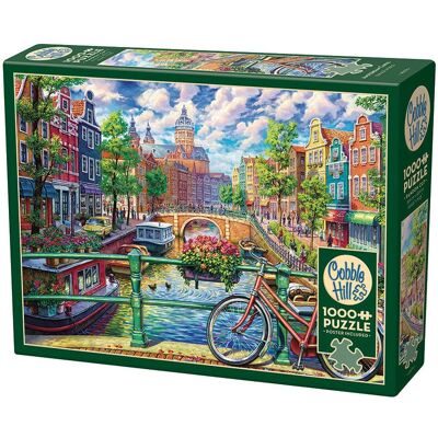 Cobble Hill Amsterdam Canal 1000-piece Jigsaw Puzzle - Puzzle Cobble Hill Amsterdam Canal 1000-piece Jigsaw Puzzle - Puzzle