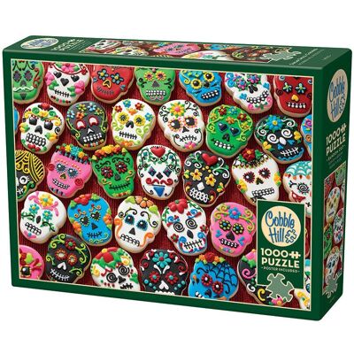 Puzzle Cookies Crâne en Sucre de Cobble Hill - 1000 pièces - Publicité Puzzle Cookies Crâne en Sucre de Cobble Hill - 1000 pièces - Publicité
