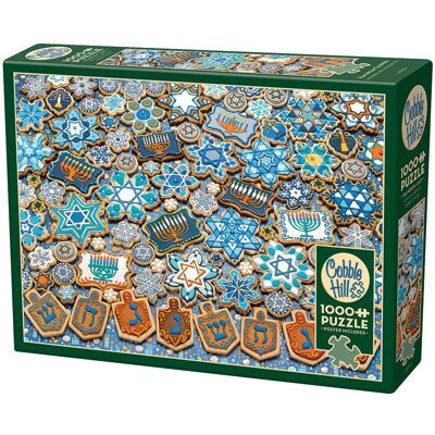 Cobble Hill - Hanukkah Cookies - 1000 elementów - Jigsaw Puzzle Cobble Hill - Hanukkah Cookies - 1000 elementów - Jigsaw Puzzle