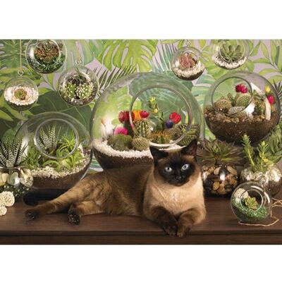 Cobble Hill - Puzzle Terrarium Cat - 1000 Teile Cobble Hill - Puzzle Terrarium Cat - 1000 Teile