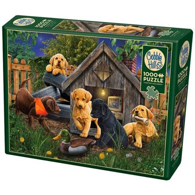 Cobble Hill 1000 Pièces - Puzzle In The Doghouse - Publicité Cobble Hill 1000 Pièces - Puzzle In The Doghouse - Publicité