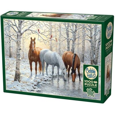 Puzzle Hiver Trio Cobble Hill 1000 Pièces - Puzzle - Publicité Puzzle Hiver Trio Cobble Hill 1000 Pièces - Puzzle - Publicité